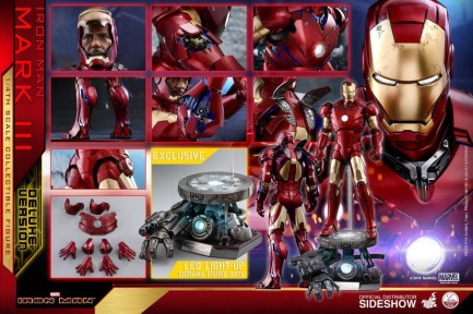 Hot Toys Iron Man Mark III Deluxe Version Quarter Scale Figure 903412 - Thumbnail