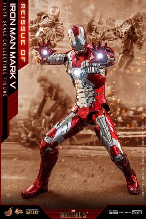 Hot Toys Iron Man Mark V Diecast Sixth Scale Figure Iron Man 2 MMS400 D18 907514 - Thumbnail