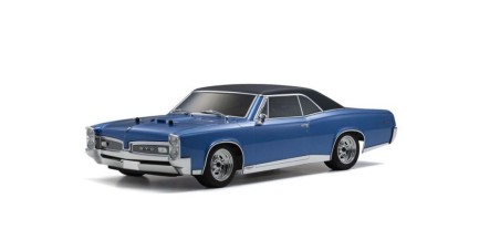 Kyosho - Kyosho Fazer MK2 Pontiac GTO 1967 Elektrikli Asfalt Rc Uzaktan Kumandalı Model Araba Mavi