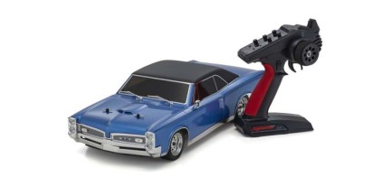 Kyosho Fazer MK2 Pontiac GTO 1967 Elektrikli Asfalt Rc Uzaktan Kumandalı Model Araba Mavi - Thumbnail