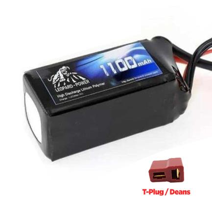 Leopard Power - Leopard Power 1100 mAh 25.9V 7S 25C Lityum Polimer Lipo Batarya Pil T Plug