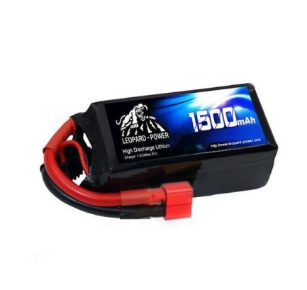 Leopard Power 1500 mAh 11.1V 3S 25C Lityum Polimer Lipo Batarya Pil T Plug - Thumbnail