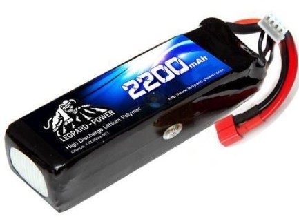 Leopard Power 2200 mAh 14.8V 4S 40C Lityum Polimer Lipo Batarya Pil T Plug - Thumbnail