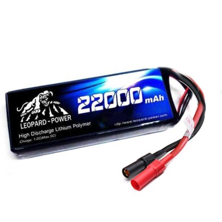 Leopard Power 22000 mAh 11.1V 3S 25C UAV & Multirotor Lityum Polimer Lipo Batarya Pil - Thumbnail