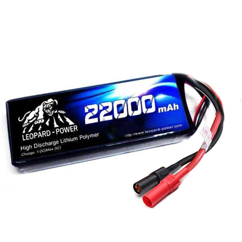 Leopard Power 22000 mAh 11.1V 3S 25C UAV & Multirotor Lityum Polimer Lipo Batarya Pil