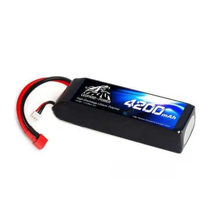 Leopard Power 4200 mAh 11.1V 3S 40C Lityum Polimer Lipo Batarya Pil T Plug - Thumbnail