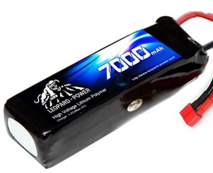 Leopard Power 7000 mAh 22.2V 6S 90C Lityum Polimer Lipo Batarya Pil XT90-S Plug - Thumbnail