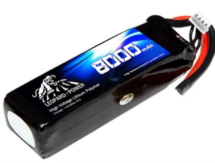 Leopard Power 8000 mAh 11.1V 3S 25C UAV & Multirotor Lityum Polimer Lipo Batarya Pil - Thumbnail