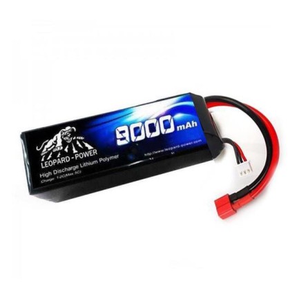 Leopard Power 9000 mAh 14.8V 4S 25C Lityum Polimer Lipo Batarya Pil - Thumbnail