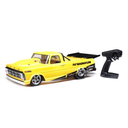 Losi 22S '68 Ford F100 No Prep 1/10 RTR Brushless Drag Race Truck (Magnaflow) w/Spektrum SLT3 2.4GHz Radio Sarı - Thumbnail