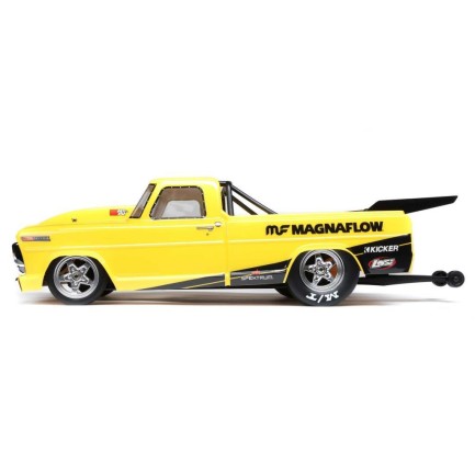 Losi 22S '68 Ford F100 No Prep 1/10 RTR Brushless Drag Race Truck (Magnaflow) w/Spektrum SLT3 2.4GHz Radio Sarı - Thumbnail