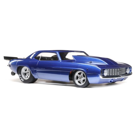 Losi - Losi 22S '69 Camaro No Prep 1/10 RTR Brushless Drag Race Car (Blue) w/Spektrum SLT3 2.4GHz Radio Mavi