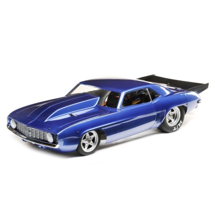 Losi 22S '69 Camaro No Prep 1/10 RTR Brushless Drag Race Car (Blue) w/Spektrum SLT3 2.4GHz Radio Mavi - Thumbnail