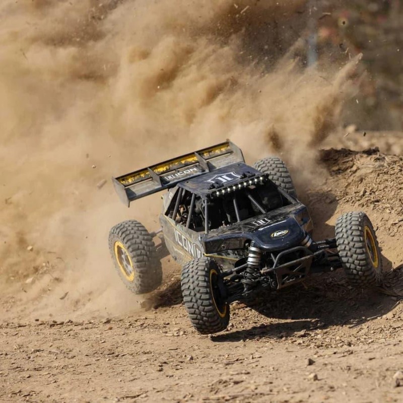 Losi DBXL 2.0 Desert Buggy 1/5 RTR 4WD Gas Buggy (ICON) w/Spektrum SLT3 2.4GHz Radio Uzaktan Kumandalı Model Araba Sarı Siyah