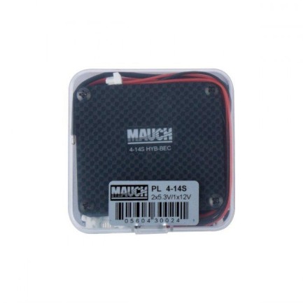 Mauch 024 PL 4-14S LiPo HYB-BEC / 2x 5.3V + 1x 12V - Thumbnail