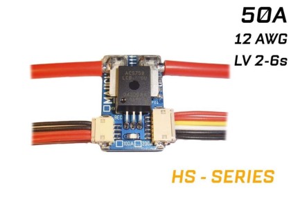 Mauch - Mauch 071 HS-050-LV 50A 6S Sensör Board / 2x 10cm 12AWG