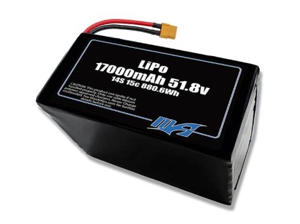 MaxAmps - MaxAmps 17000 mAh 14S 15C 51.8v Lityum Polimer LiPo Batarya Pil 