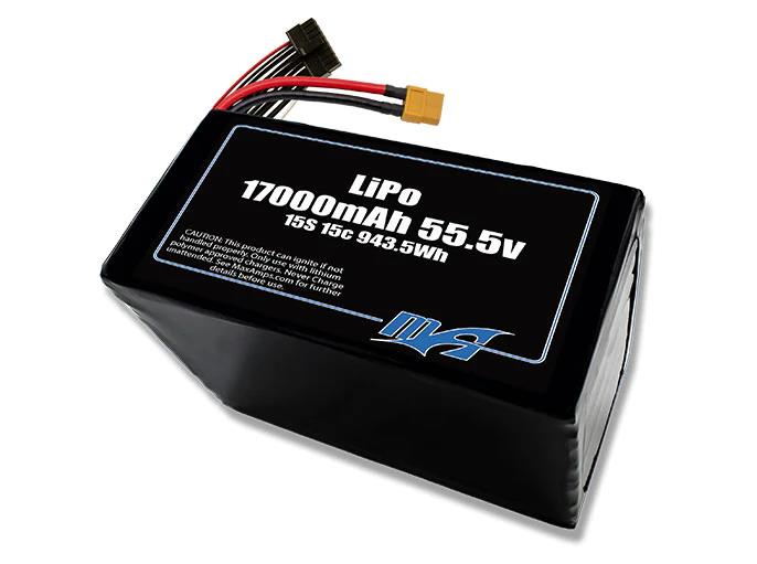 MaxAmps 17000 mAh 15S 15C 55.5v Lityum Polimer LiPo Batarya Pil