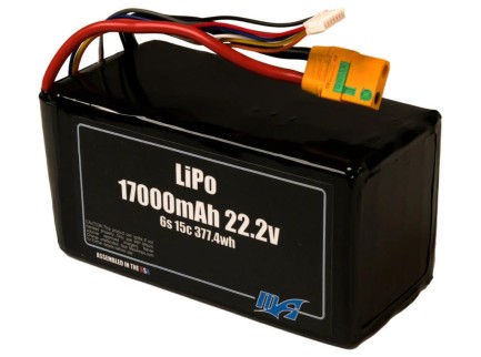 MaxAmps 17000 mAh 6S 15C 22.2v Smart Battery Lityum Polimer LiPo Batarya Pil - Thumbnail