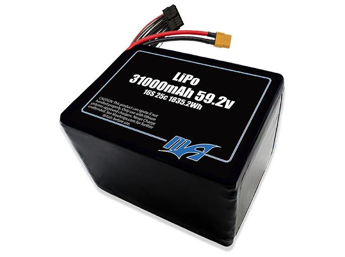 MaxAmps 31000 mAh 16S 25C 59.2v Lityum Polimer LiPo Batarya Pil