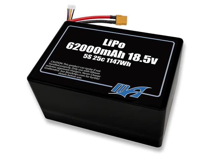 MaxAmps 62000 mAh 5S 2P 25C 18.5v Lityum Polimer LiPo Batarya Pil