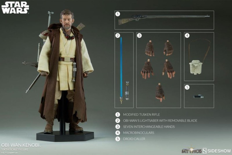 Sideshow Collectibles Obi Wan Kenobi Mythos Sixth Scale Figure