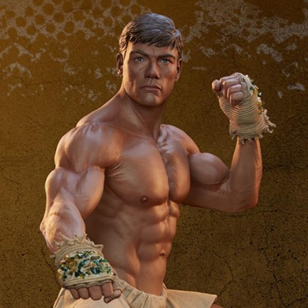 PCS Collectibles Jean-Claude Van Damme Muay Thai Tribute 1:3 Scale Statue 9078832 - Thumbnail