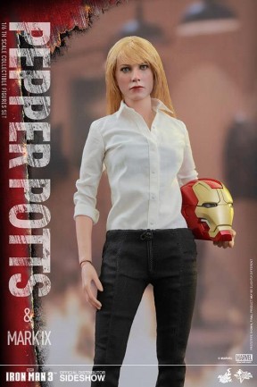 Hot Toys Pepper Potts and Mark IX Sixth Scale Figure Set - Thumbnail