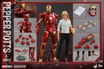 Hot Toys Pepper Potts and Mark IX Sixth Scale Figure Set - Thumbnail