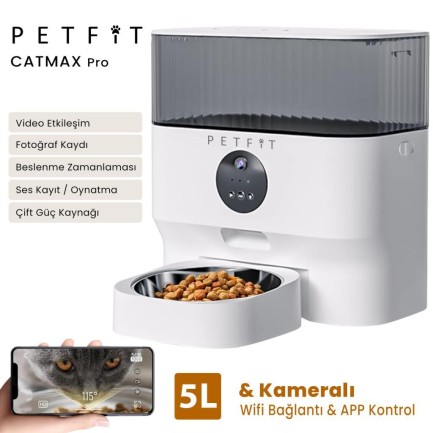 Petfit - Petfit CatMax Pro Akıllı Otomatik Kedi Besleme Ünitesi