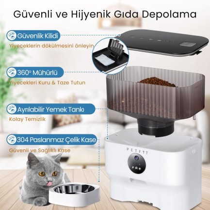 Petfit CatMax Pro Akıllı Otomatik Kedi Besleme Ünitesi - Thumbnail