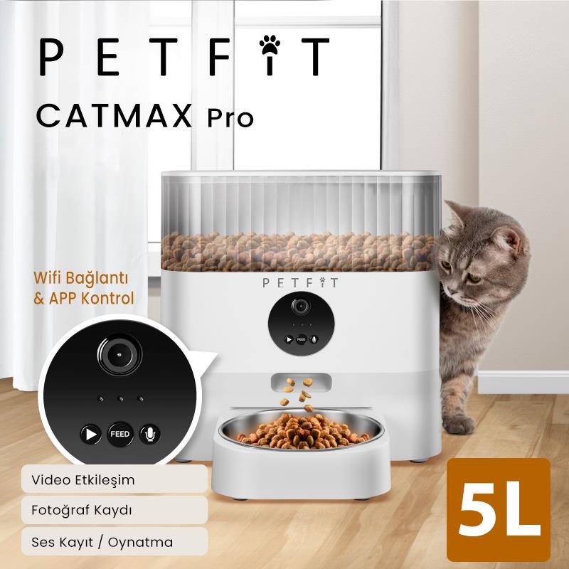 Petfit CatMax Pro Akıllı Otomatik Kedi Besleme Ünitesi