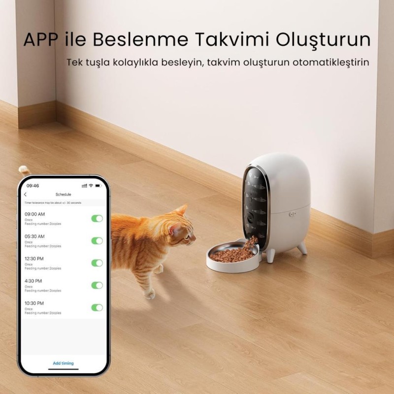 Petfit Meow Pure Akıllı Otomatik Kedi Besleme Ünitesi