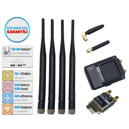 Pixhawk - Pixhawk RfDesign RFD868 TXMOD V2 Modem Ultra Uzun Menzilli Radyo Telemetri Seti Bundle (Distribütör Garantili)