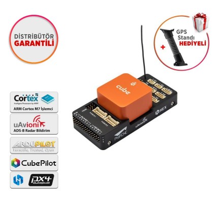 CubePilot Pixhawk The Cube Orange Standard Set Otopilot Sistemi (ADS-B Carrier Board) - (Distribütör Garantili) - Thumbnail