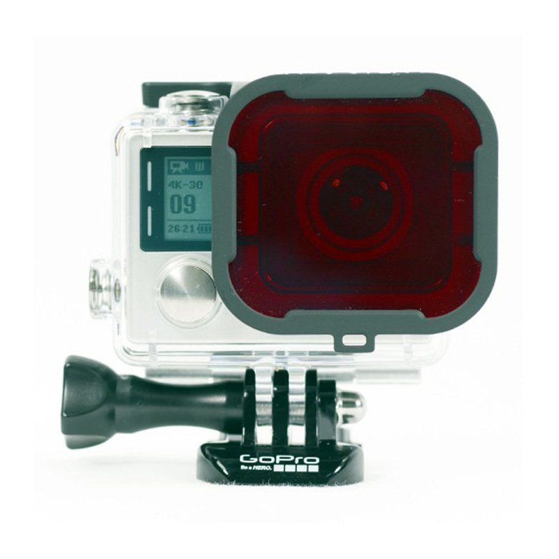 PolarPro Kırmızı Filtre Standard Housing 40MT (GoPro Hero3+ ve Hero4 İle Uyumludur)