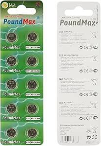 PoundMax - PoundMax® 10 x AG13 LR44 1,5 V Alkalin Düğme Pil