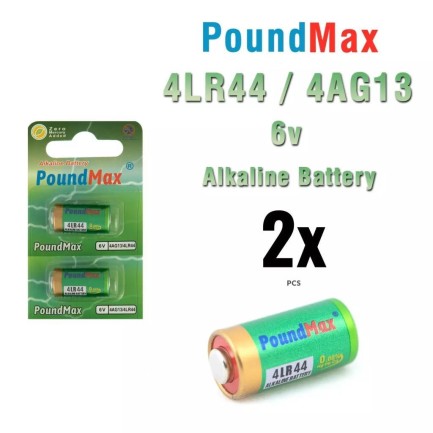 PoundMax - Poundmax 2 x 4LR44 4G13 düğme pil