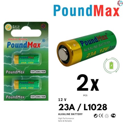 PoundMax - Poundmax A23 2x Batarya