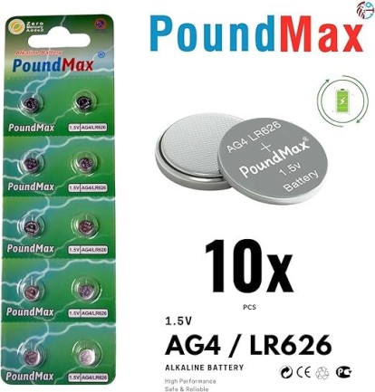 PoundMax - PoundMax Alkaline AG4/LR626, 10'lu paket