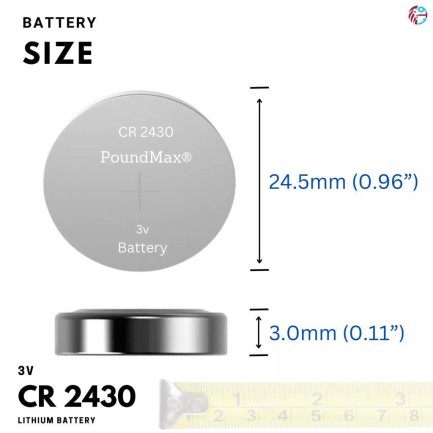 Poundmax CR2430 2x Batarya Pil - Thumbnail