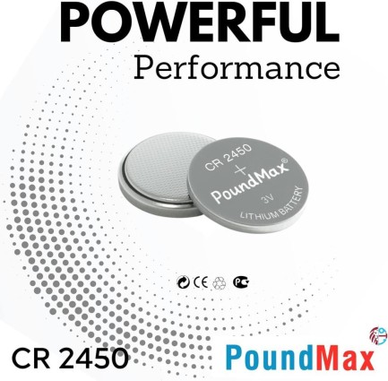 Poundmax CR2450 2x Batarya Pil - Thumbnail