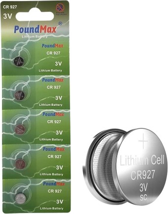 PoundMax - PoundMax lityum CR927 düğme piller, 3V | 1x 5-pack