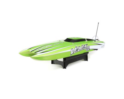 ProBoat - ProBoat Veles 29 Inch Brushless Catamaran Tekne RTR Kullanıma Hazır Uzaktan Kumandalı Model Tekne Yeşil