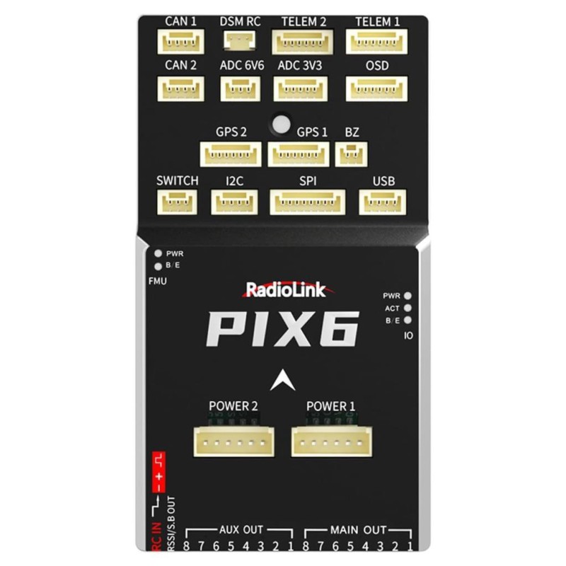 Radiolink PIX6 16 Kanal Pixhawk Uçuş Kontrol Kartı Flight Controller +BEC