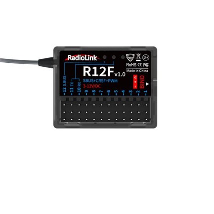 Radiolink T12D 2.4Ghz 12 Kanal Radio Kontrol Uzaktan Kumanda +R12F Alıcı ELRS,CROSSFIRE Destekli - Thumbnail