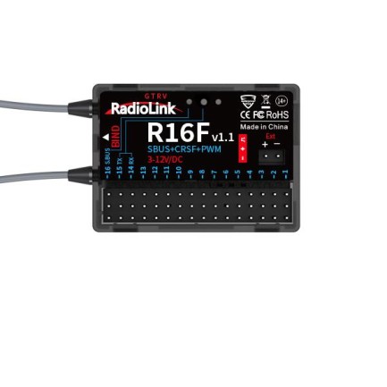 Radiolink T16D 2.4Ghz 16 Kanal Radio Kontrol Uzaktan Kumanda +R16F Alıcı ELRS,CROSSFIRE Destekli (Çanta Dahil) - Thumbnail