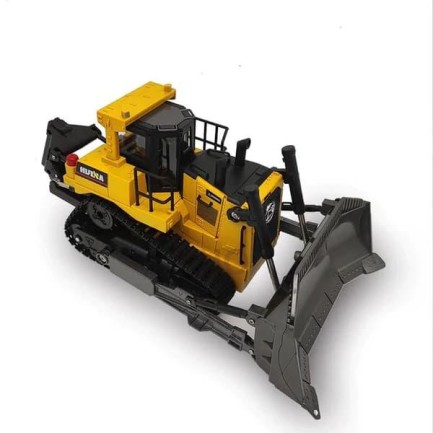 HUINA 1/16 Yüksek Kalite 9 Kanal RC Model Buldozer Paletli Metal Kepçe Kazıcı Uzaktan Kumandalı Çok Fonksiyonlu İş Makinası - 2.4G Sesli ve Işıklı - 1569 - Thumbnail