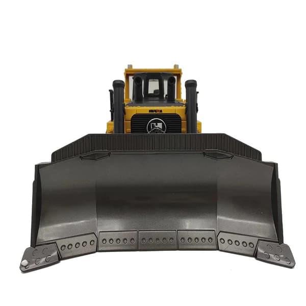 HUINA 1/16 Yüksek Kalite 9 Kanal RC Model Buldozer Paletli Metal Kepçe Kazıcı Uzaktan Kumandalı Çok Fonksiyonlu İş Makinası - 2.4G Sesli ve Işıklı - 1569