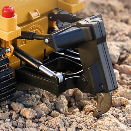 HUINA 1/16 Yüksek Kalite 9 Kanal RC Model Buldozer Paletli Metal Kepçe Kazıcı Uzaktan Kumandalı Çok Fonksiyonlu İş Makinası - 2.4G Sesli ve Işıklı - 1569 - Thumbnail